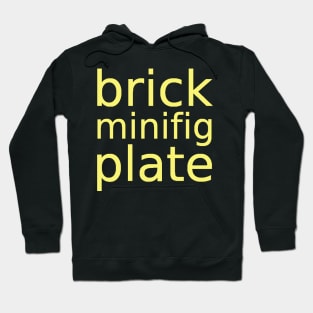 brick minifig plate Hoodie